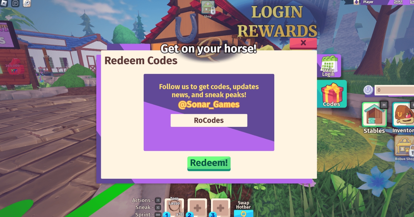 Roblox Horse Life Codes June 2026 IGeeksBlog Past The Code And Click Redeem Button 