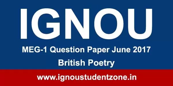 Ignou Bege 101 Language To Literature Question Paper June 2017 Of Printed Pages.
