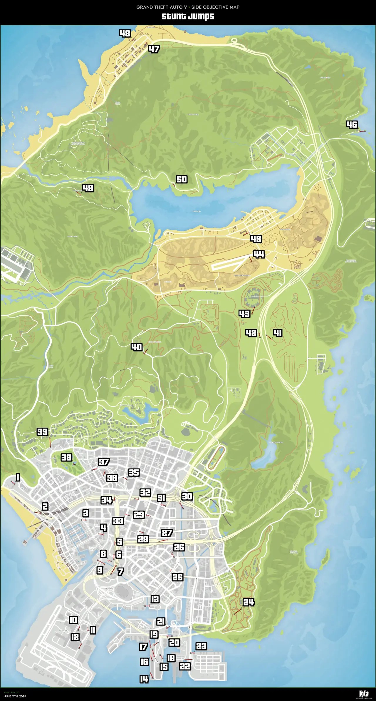 GTA V Stunt Jumps Map 345.webp