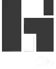 Black and white Heeton logo