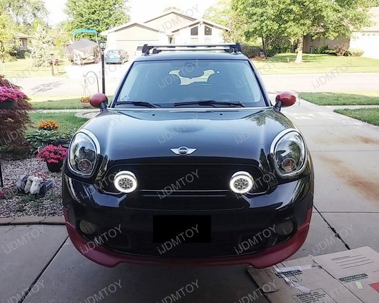 Oem fit mini cooper led daytime running lights rally driving lamps
