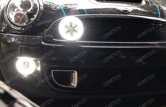 Oem fit mini cooper led daytime running lights rally driving lamps