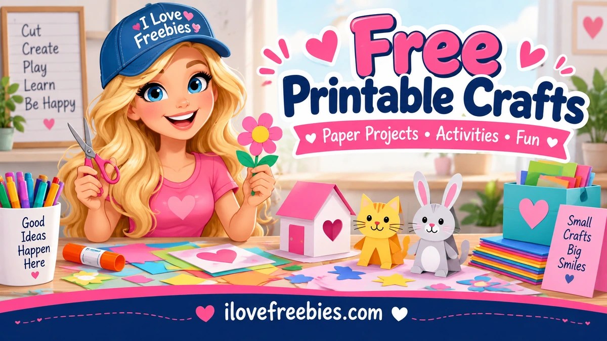 Free printable crafts and paper activities