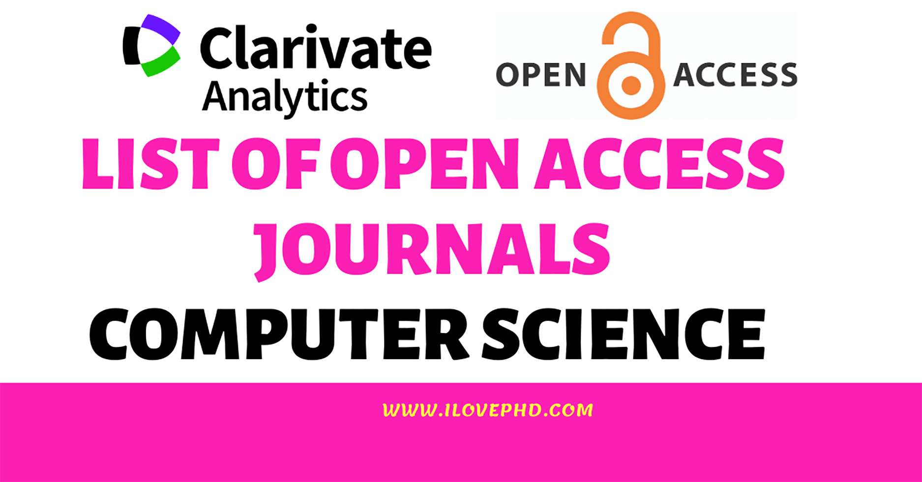 List of Open Access SCI Journals in Computer Science - iLovePhD