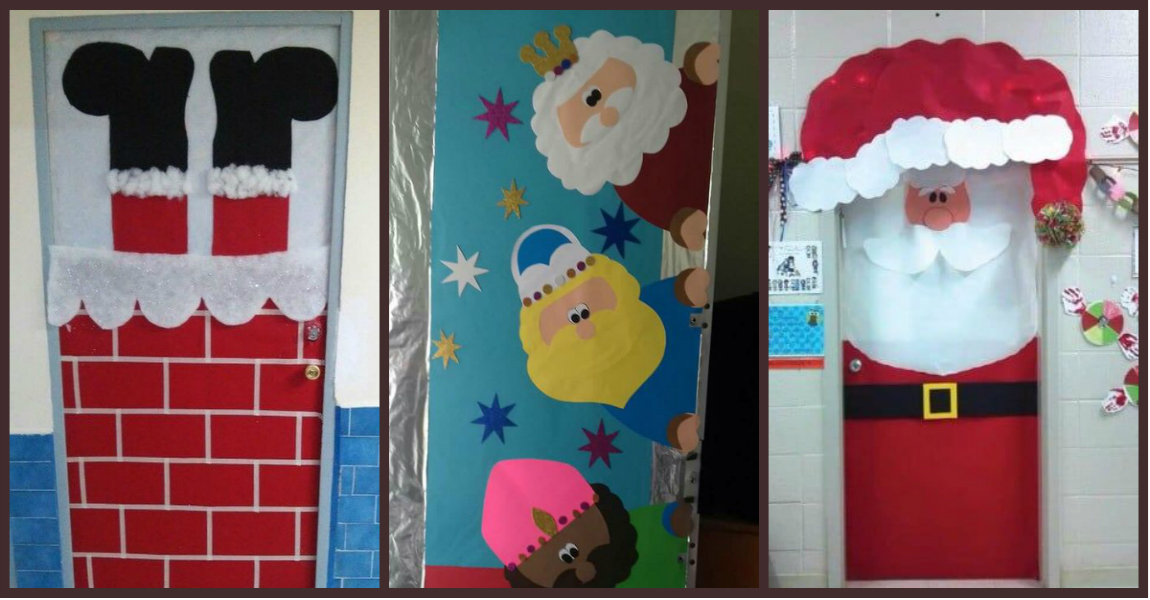 Cap tarta Excepcional 50 ideas espectaculares para decorar Puertas en Navidad – Imagenes  Educativas