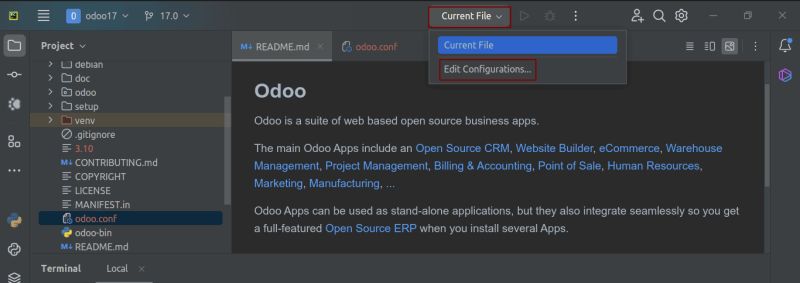 How To Setup Odoo 17 Development Environment Using Pycharm In Ubuntu 22 04 - Premium Vintage Background Gallery - Desktop