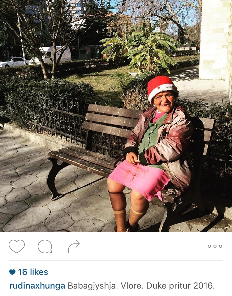 Fotoja ne profilin e Rudina Xhunga ne IG