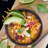 Creamy Chicken Enchilada Soup is quick, easy and delicious!