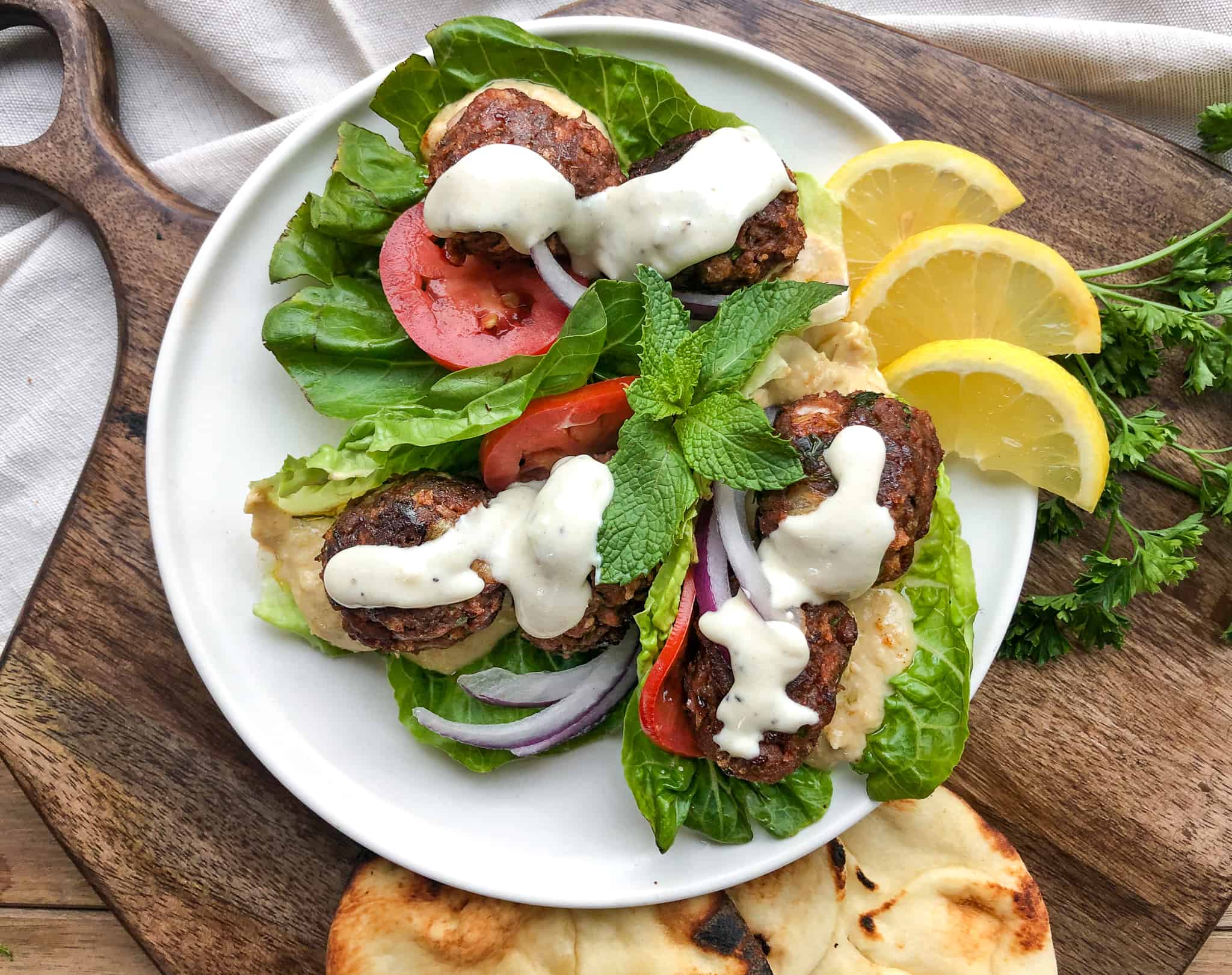 Meatless Kofta Wraps