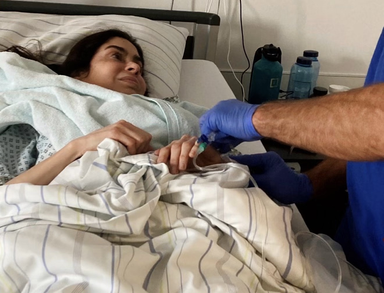 Laura Hernández recibe su primer ciclo de quimioterapia