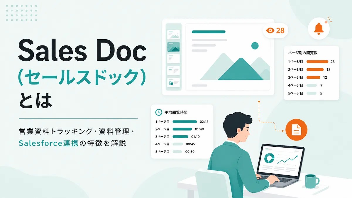 Sales Doc（セールスドック）とは？営業資料トラッキング・資料管理・Salesforce連携の特徴を解説の画像