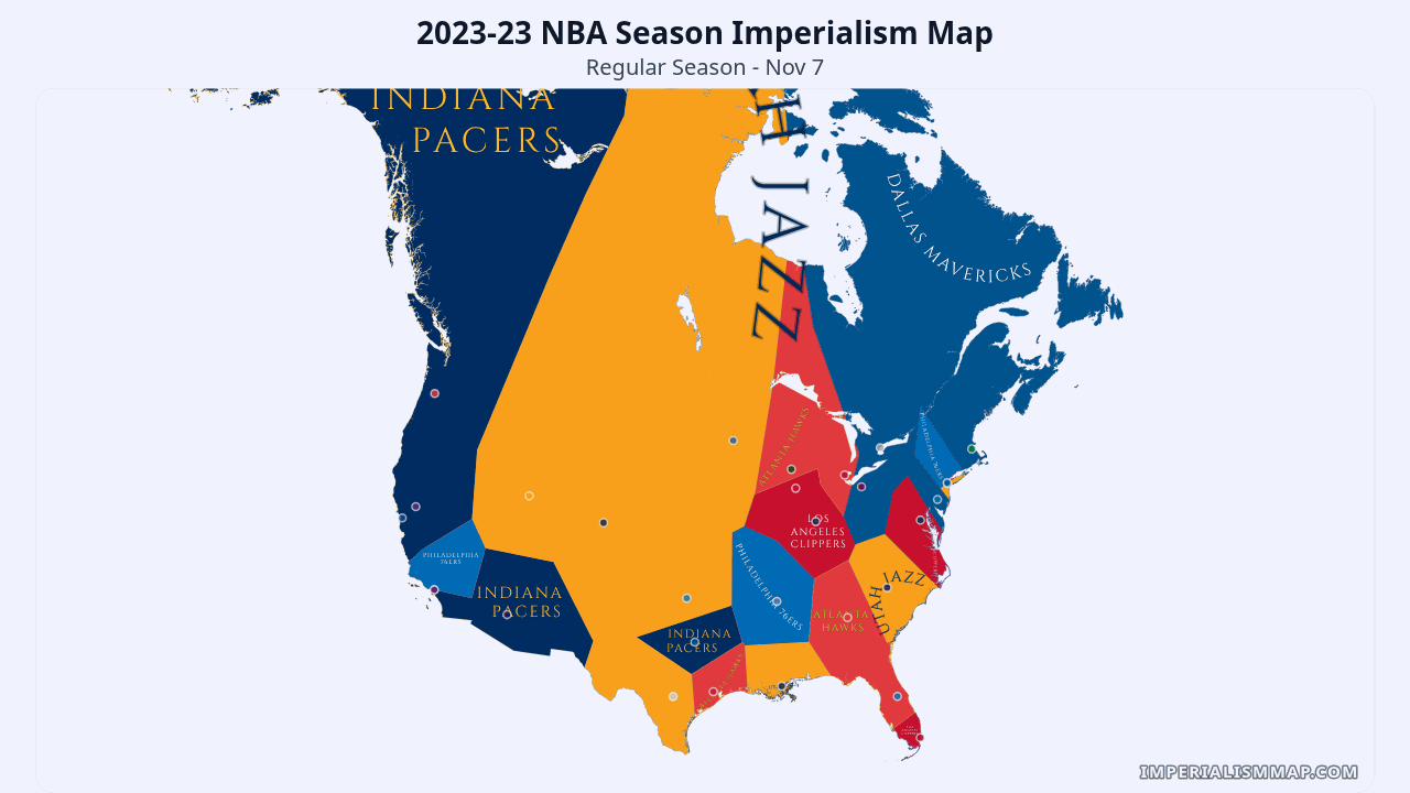 2025 NBA Imperialism Map 2023.