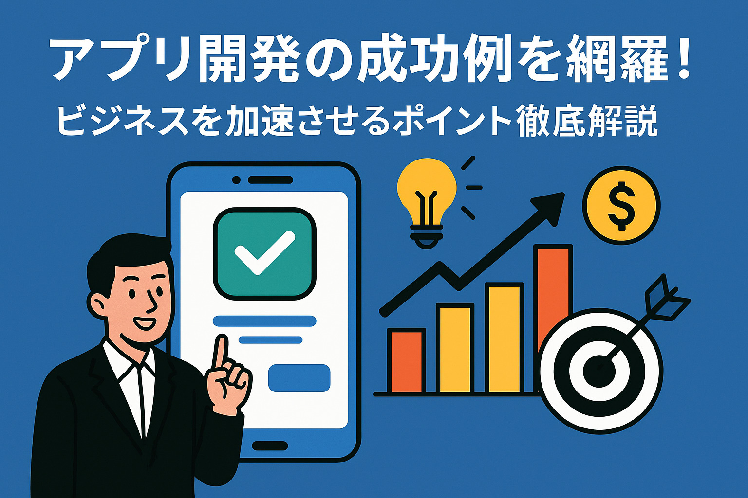 アプリ開発の成功例を網羅！ビジネスを加速させるポイント徹底解説