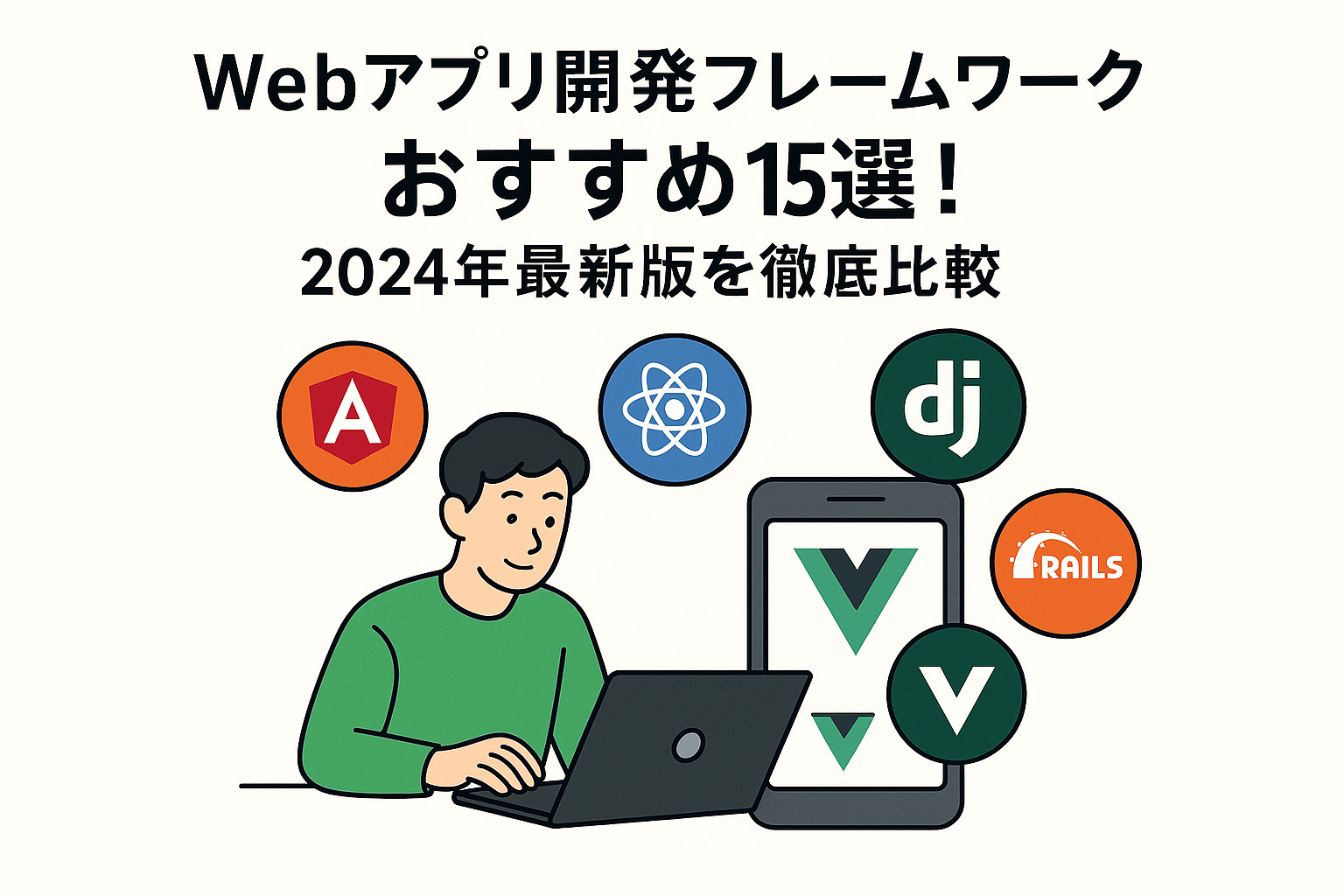 Webアプリ開発フレームワークおすすめ15選！2024年最新版を徹底比較