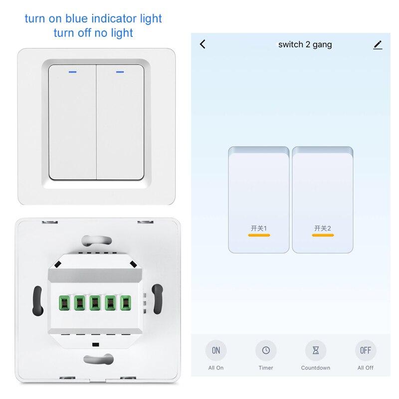 Smart Touch Switch - ABS - Tuya/ZigBee - Image 3
