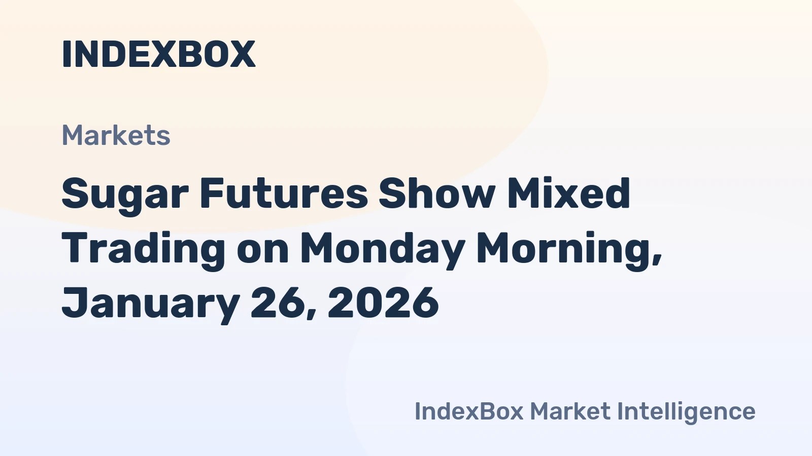 Sugar Futures Mixed On ICE March 2026 At 14 82 Cents Volume Drops