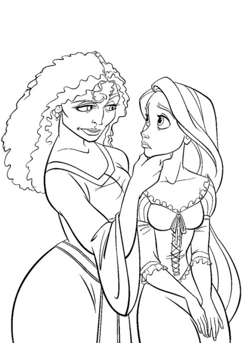 Princess rapunzel · flynn rider and rapunzel from tangled . Coloring Pages Rapunzel Coloring Pages Best Of Mother