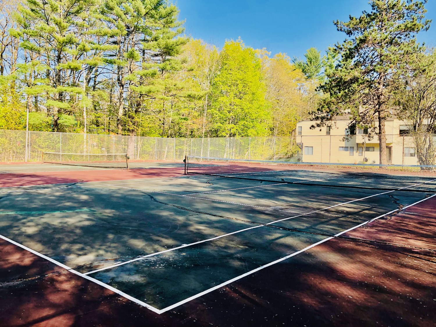 tennis courts (needing refresh)