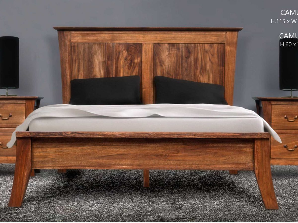 Wholesale Wooden Bed Set Furniture Indoor Teak Furniture