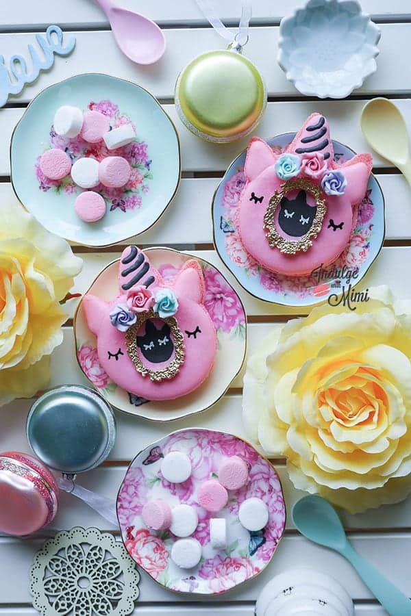 double unicorn macaron collaboration with christinas