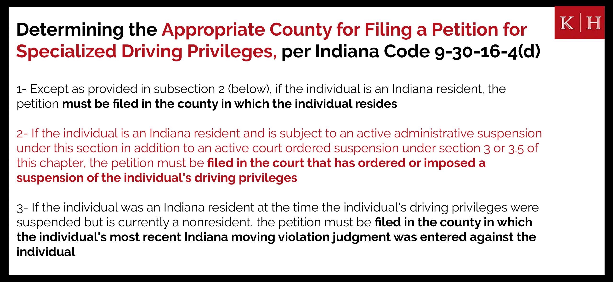 Specialized driving privileges in indiana
