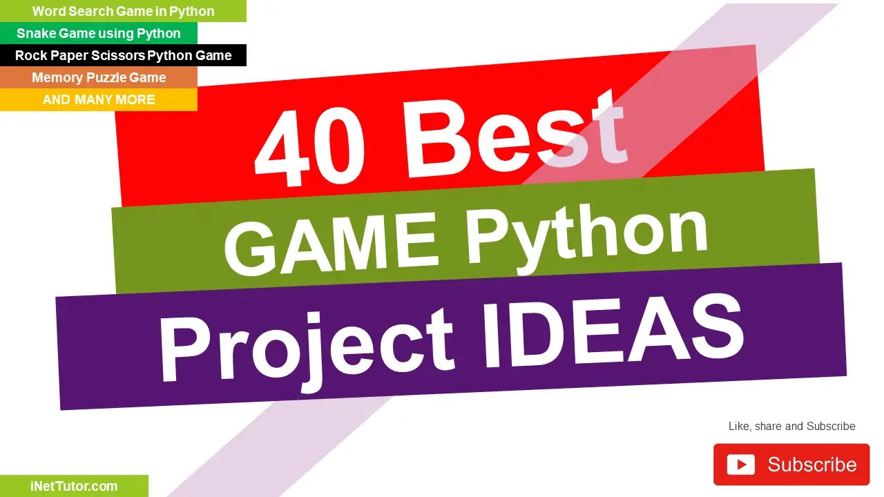 Best Game Python Project Ideas 2022 2022 
