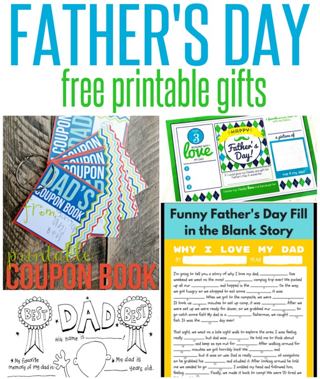 free father s day printable gift ideas infarrantly creative