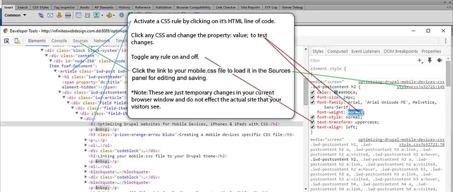 Drupal 7 Adding Custom CSS for Targeting Mobile Devices iPhone