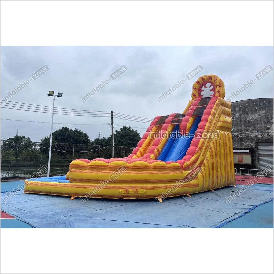 Commercial Large Water Slide Inflatable Pool Playground Dual Lane