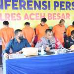 Polres Aceh Besar mengamankan enam pelaku pemerkosa anak di bawah umur dan penyandang disabilitas, Selasa (31/5)
