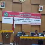 DPRK Pidie menggelar rapat paripurna pengumuman usulan pemberhentian Bupati/Wakil Bupati Pidie periode 2017-2022, Selasa (7/6)