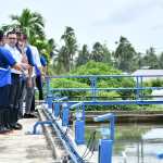 Pj Wali Kota Banda Aceh Bakri Siddiq meninjau unit Water Treatment Plant (WTP) Perumdam Tirta Daroy di kawasan Lambaro, Aceh Besar, Rabu (13/7/2022)