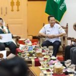 Pj Gubernur Aceh Achmad Marzuki dan jajaran Pemerintah Aceh melakukan pertemuan dengan Menteri Lingkungan Hidup dan Kehutanan (LHK) Siti Nurbaya di Meuligoe Gubernur, Rabu (14/9)