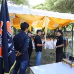 Rektor USK Prof Dr Ir Marwan didampingi Dekan Fakultas Teknik USK, Prof Dr Ir Alfiansyah Yulianur BC saat membuka Piston Cup XXXVI, di Lapangan Gelanggang USK, Jum'at (16/9)
