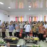 Pj Bupati Aceh Besar Muhammad Iswanto dan Kepala BPKP Aceh Supriyadi menghadiri Sosialisasi dan FGD Pengembangan Masyarakat Pembelajaran Anti Korupsi (MPAK) bagi Aparatur Desa se-Aceh Besar, di Aula Dekranasda, Gampong Gani, Kamis (6/10)