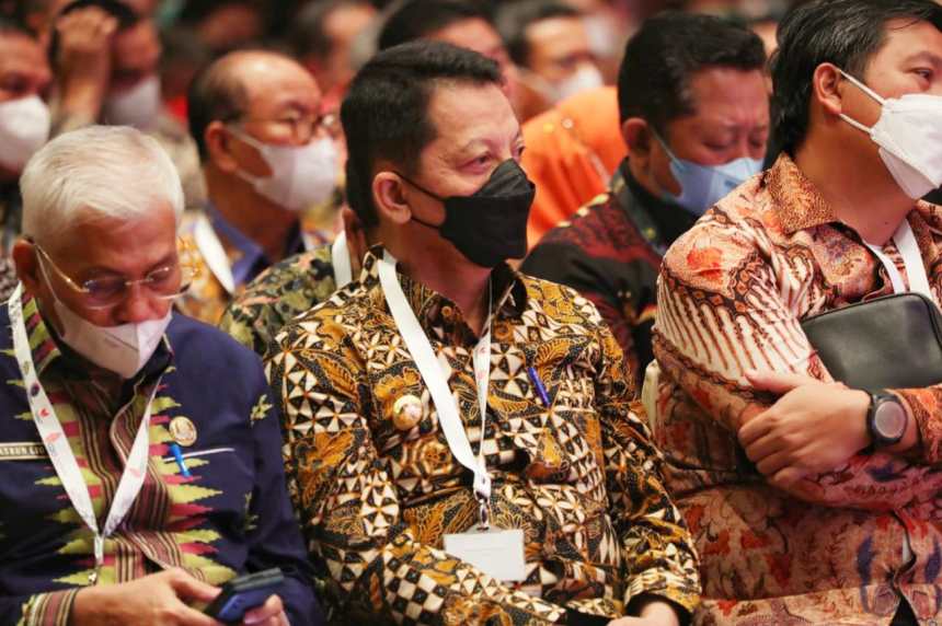 Pj Gubernur Aceh Achmad Marzuki mengikuti Business Matching tahap IV, di Bali Nusa Dua Convention Center (BNDCC) Denpasar - Bali, Kamis (6/10)
