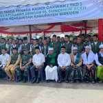 Pj Gubernur Aceh Achmad Marzuki, saat bersilaturrahmi dengan Tenaga Kader Dakwah (TKD) Kabupaten Bireuen, di halaman Pendopo Bupati Bireuen, Selasa (25/10)