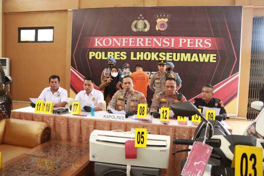 Polres Lhokseumawe mengungkap penipuan modus investasi kelapa sawit, IRT di Lhokseumawe tertipu Rp 2,7 miliar