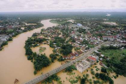 Banjir meluas ke 12 kecamatan di Kabupaten Aceh Tamiang, Rabu (2/11/2022)