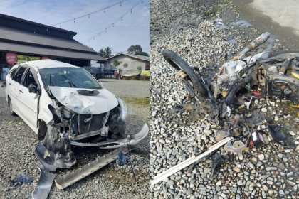 Kecelakaan lalu lintas antara mobil penumpang jenis Toyota Avanza BL 819 JJ dengan dua sepeda motor di Saree, Aceh Besar, Kamis pagi (3/11) menyebabkan tiga orang meninggal dunia dan empat lainnya luka-luka.