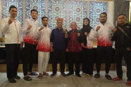 4 atlet dan 1 pelatih Anggar Aceh dilepas TC ke Korea Selatan