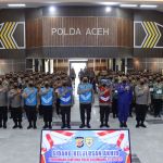Kapolda Aceh Irjen Pol Ahmad Haydar memimpin sidang akhir penerimaan Tamtama Polri Gelombang I TA 2023 di Gedung Presisi Polda Aceh, Rabu siang (23/11)
