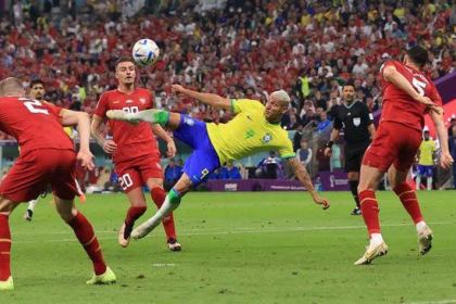 Brazil membuka langkah di Piala Dunia 2022 dengan mengalahkan Serbia 2-0 pada laga Grup G Piala Dunia 2022 di Lusail Stadium, Jum'at dini hari (24/11/2022) WIB