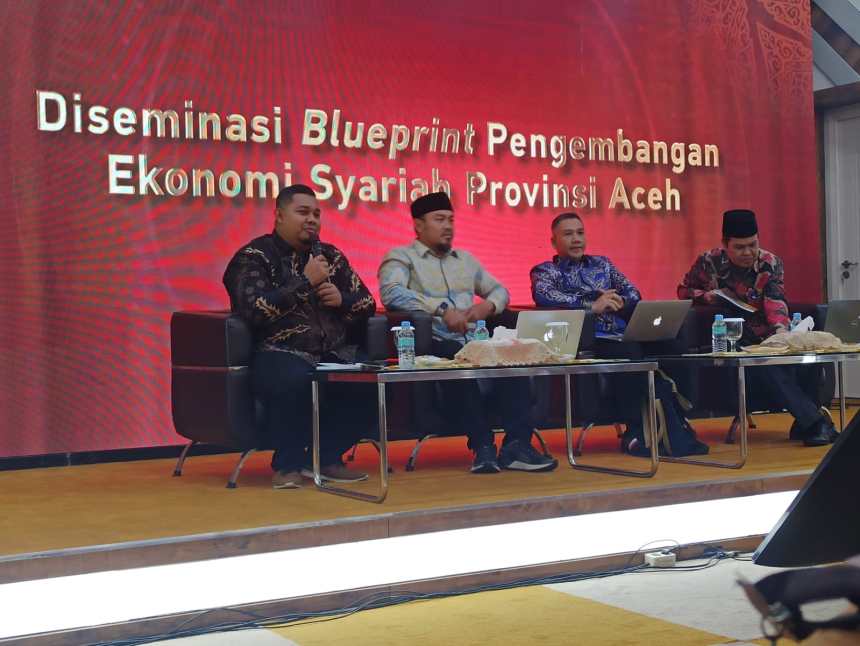 Acara 'Diseminasi Blueprint dan Roadmap Pengembangan Ekonomi dan Syariah Provinsi Aceh', Kamis (1/12/2022) di Auditorium Teuku Umar, Kantor Bank Indonesia Provinsi Aceh