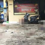 Aksi bom bunuh diri terjadi di Polsek Astana Anyar, Kota Bandung, Jawa Barat Rabu pagi (7/12) pukul 08.20 WIB saat para petugas sedang melakukan apel