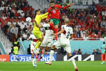 Timnas Maroko lolos ke semifinal Piala Dunia 2022 setelah mengalahkan Portugal 1-0 pada perempat final di Thumama Stadium, Doha, Qatar, Sabtu malam (10/12) Wib