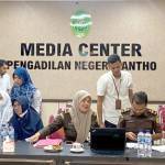 Pengadilan Negeri Jantho melakukan simulasi aplikasi elektronik berkas perkara pidana terpadu (e-Berpadu) Bersama Aparat Penegak Hukum