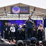 Bakal Calon Presiden dari Partai NasDem Anies Baswedan saat melakukan safari politiknya di Kota Banda Aceh pada Sabtu (3/12/2022)