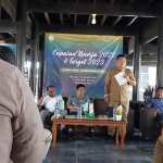 Kadisbudpar Aceh Almuniza Kamal memaparkan capaian kinerja 2022 dan target 2023 pada konferensi pers di Museum Aceh, Selasa (31/1)
