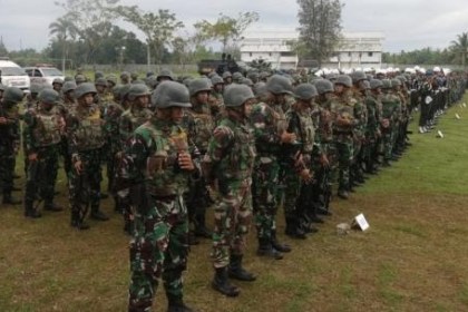 Korem 011/Lilawangsa menggelar apel kesiapan pengamanan VVIP, Rabu (8/2) dalam rangka kunjungan Presiden Joko Widodo ke Lhokseumawe dan Aceh Utara, pada Jum'at, 10 Februari 2023
